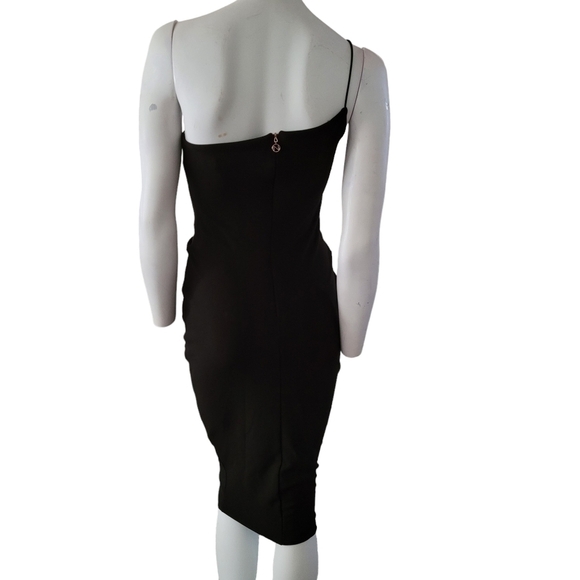 Nookie Lust One Shoulder Midi Dress Black Various - Picture 6 of 13